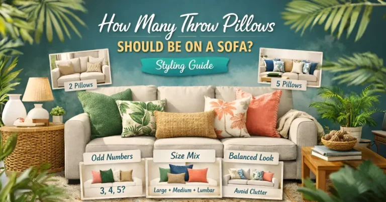 How Many Throw Pillows on a Sofa