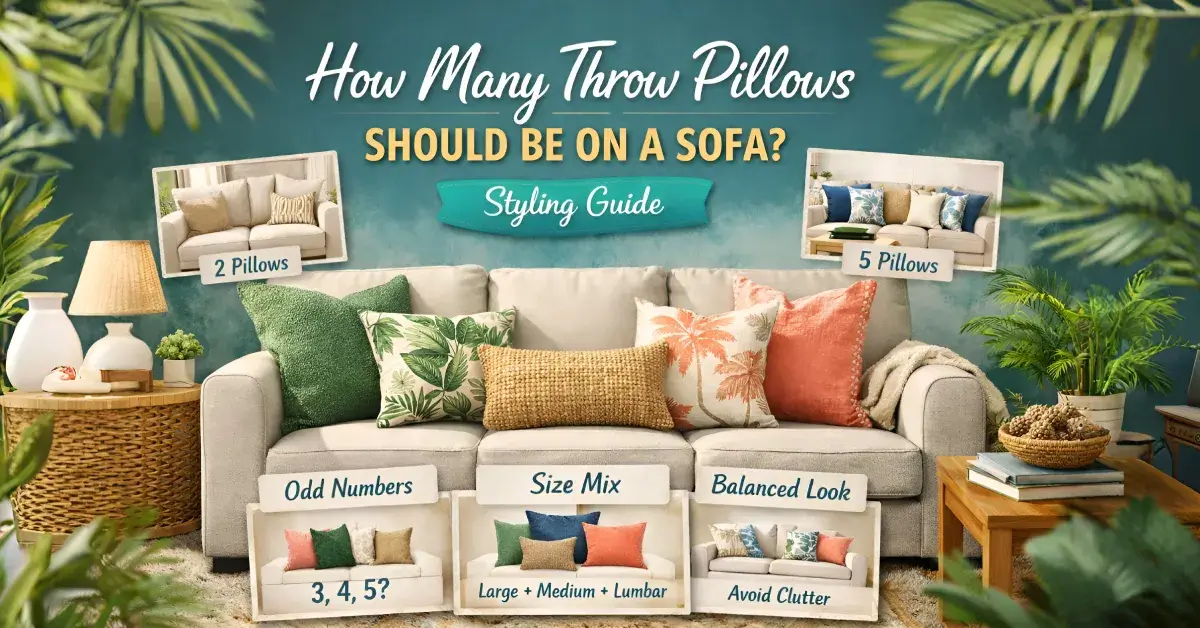 How Many Throw Pillows on a Sofa