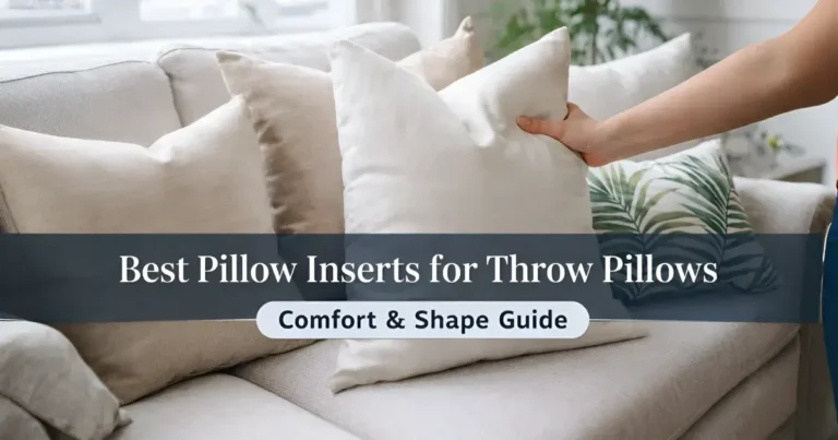 Best Pillow Inserts for Throw Pillows