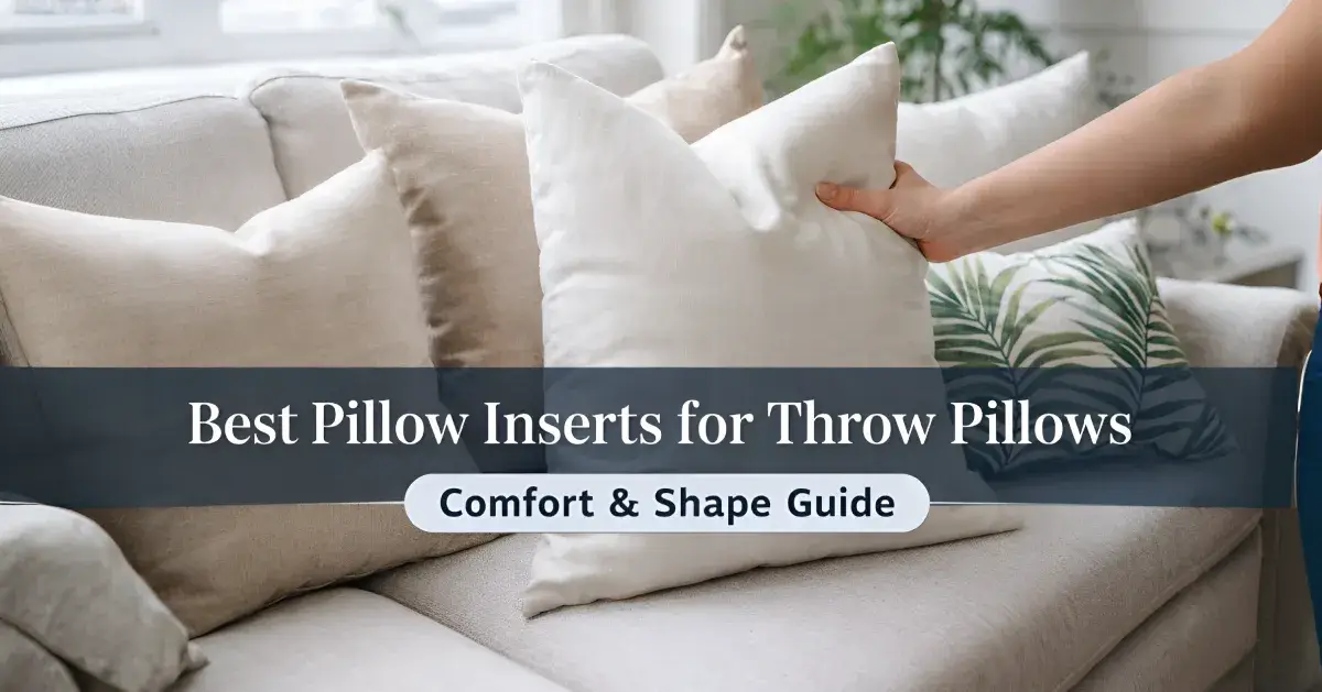 Best Pillow Inserts for Throw Pillows