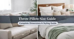 Throw Pillow Size Guide