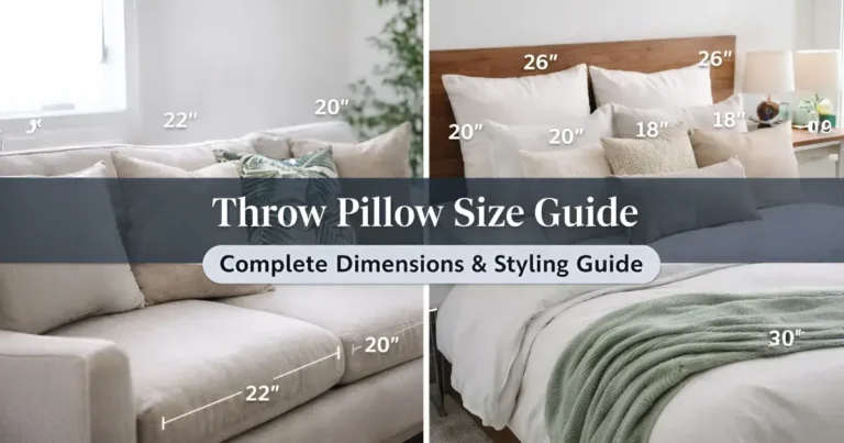 Throw Pillow Size Guide