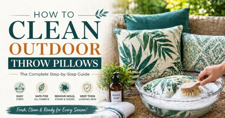 How to Clean Outdoor Throw Pillows
