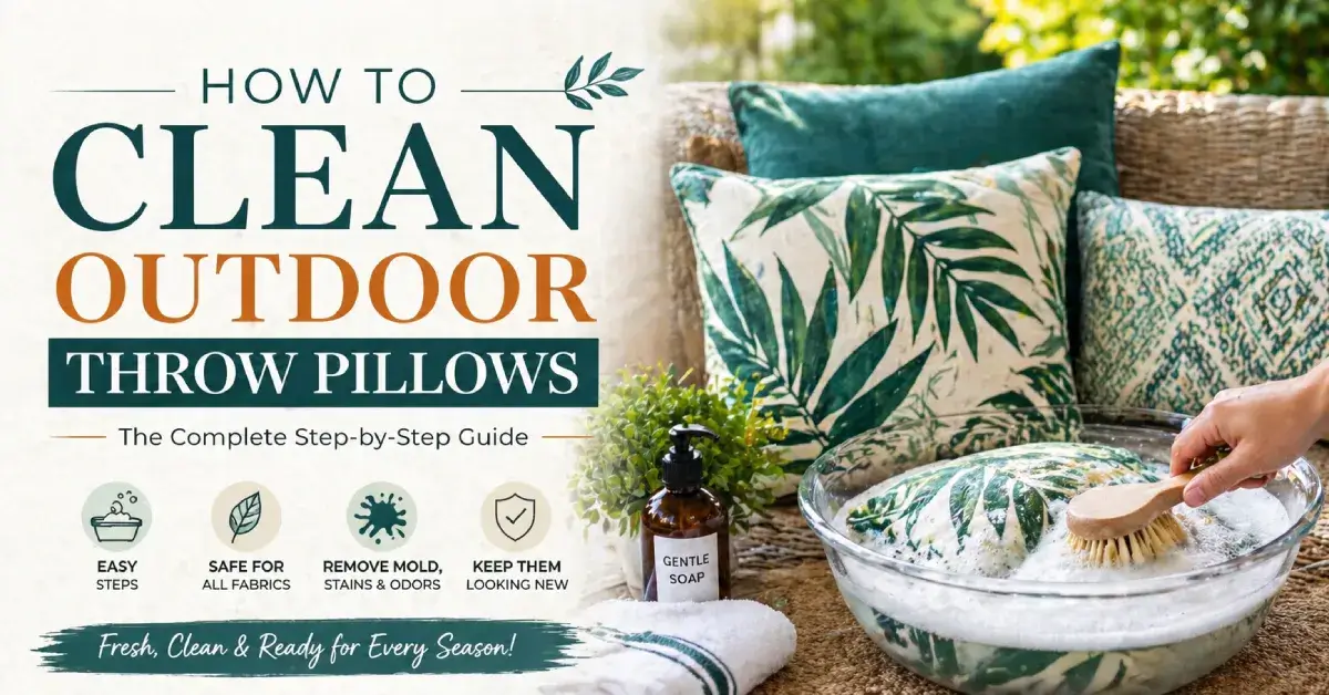 How to Clean Outdoor Throw Pillows