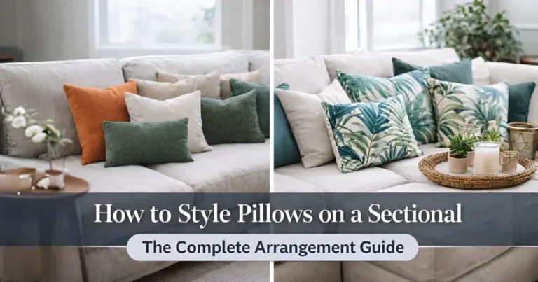 How to Style Pillows on a Sectiona