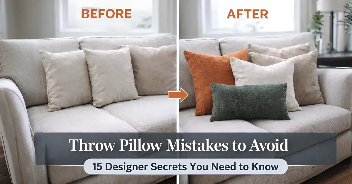 Throw Pillow Mistakes to Avoid