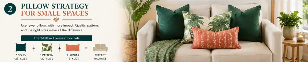 Pillow Strategy for Small Spaces