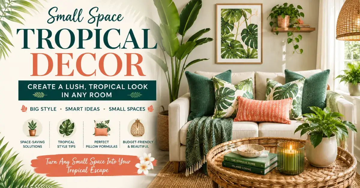 Small Space Tropical Decor
