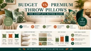 Budget vs. Premium Throw Pillows